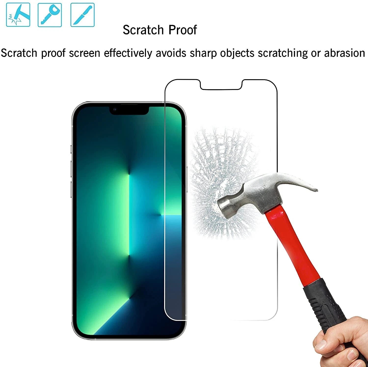 For iPhone 17 16 15 14 13 Pro Max Shockproof Case &Screen Protector & Camera Len