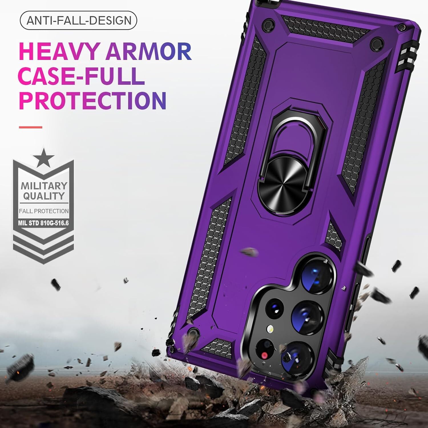 For Samsung Galaxy S25 Ultra S24 S23 FE S22 S21 S20 Case Phone Cover /W Screen