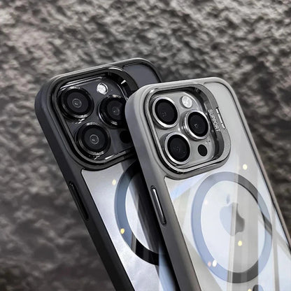 Camera Stand Mag Safe Case For iPhone 17 Pro Max 16 15 14 Plus 13 Lens Protector