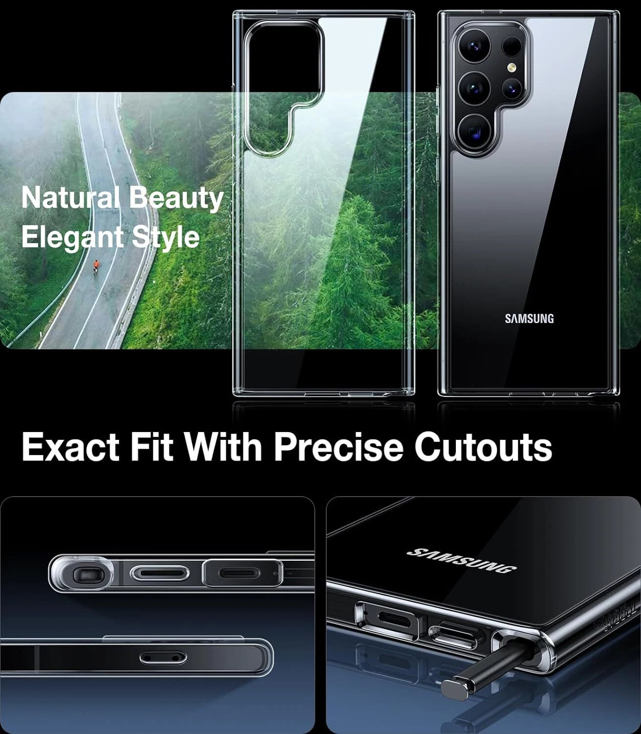 For Samsung Galaxy S25 Ultra S24 S23 S22 S21 S20 Plus Fe Case Phone Cover +Glass