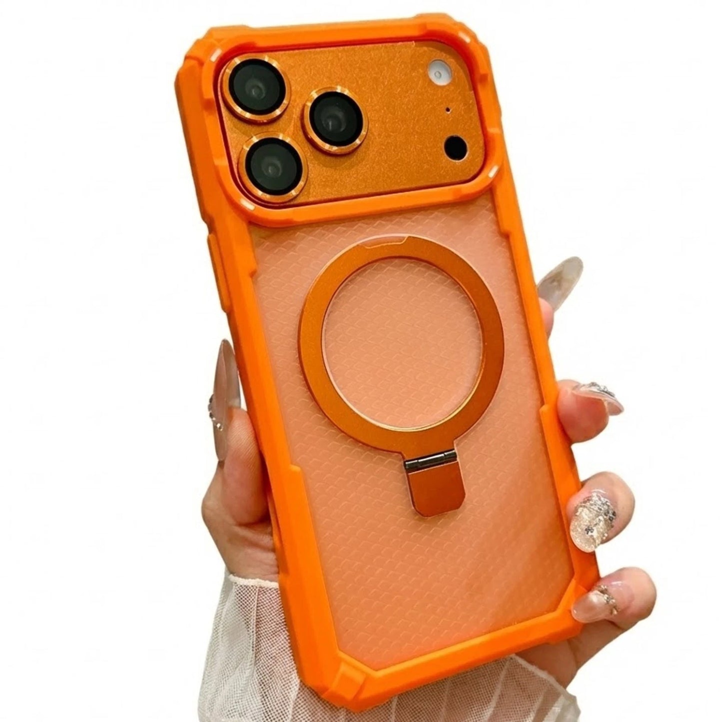 Mag Safe Case for iPhone 17 16 Pro Max 15 14 13 12 11 Shockproof Ring Stand