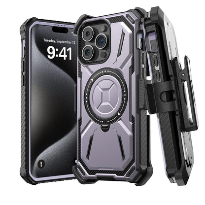 For iPhone 16 Pro Max 15 14 13 12 11 Heavy Duty Defender Case Belt Clip Holster