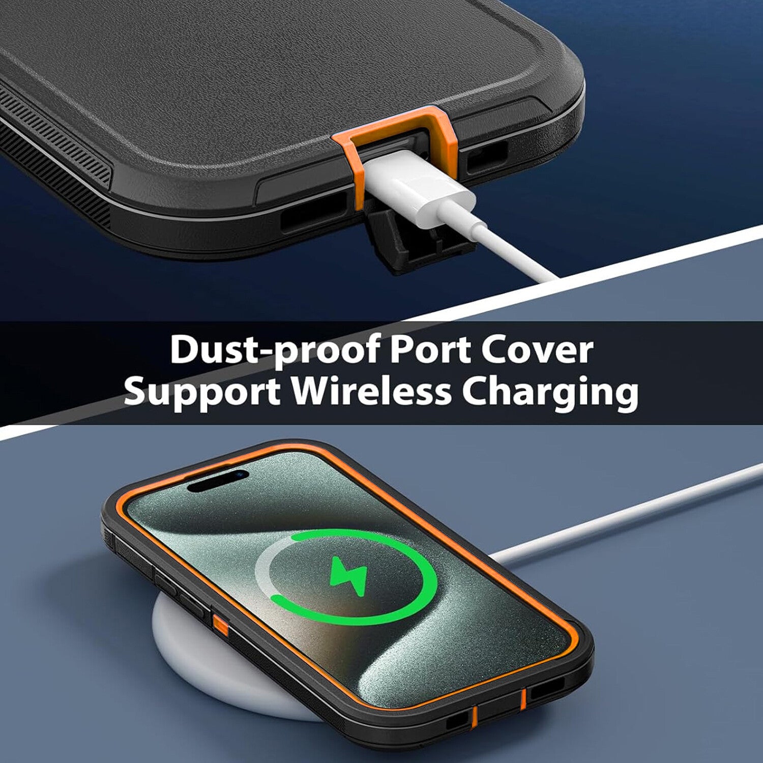 For iPhone 16 Pro Max Case 15/14/13/11 Phone Cover Shockproof + Screen Protector