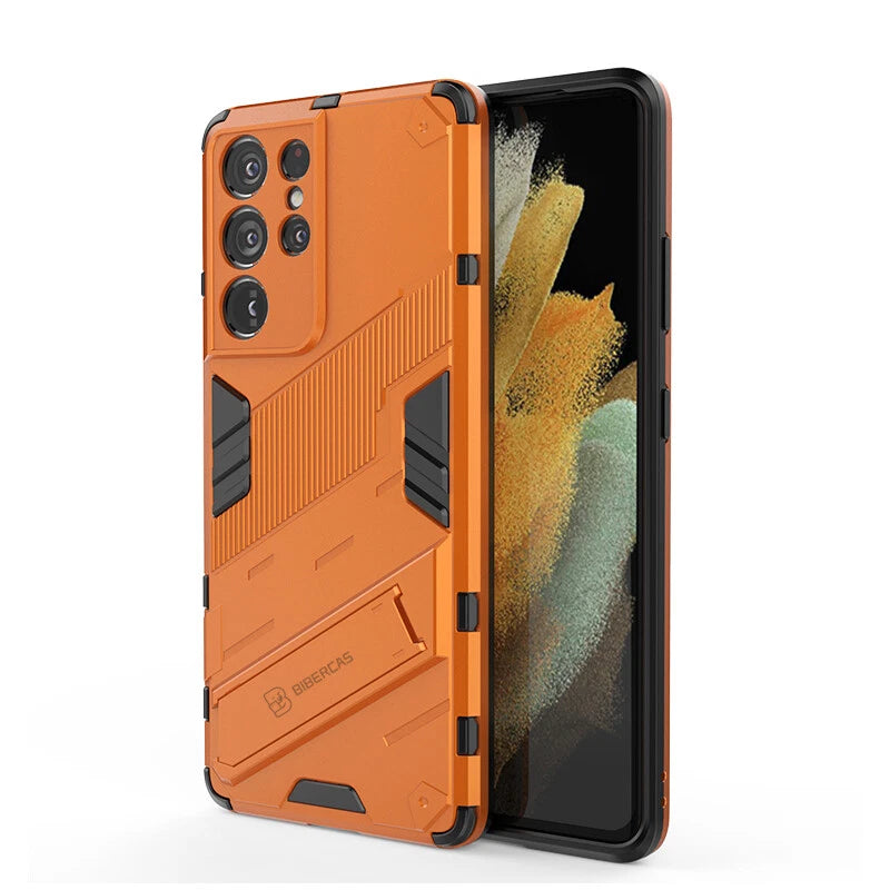 Shockproof Rubber Stand Hybrid Case Cover for Samsung S23 FE S25/S22+/S24 Ultra