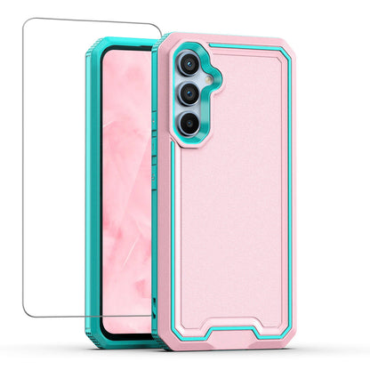 For Samsung Galaxy A16 A14 A15 A54 5G Phone Case PC+TPU Cover +Tempered Glass