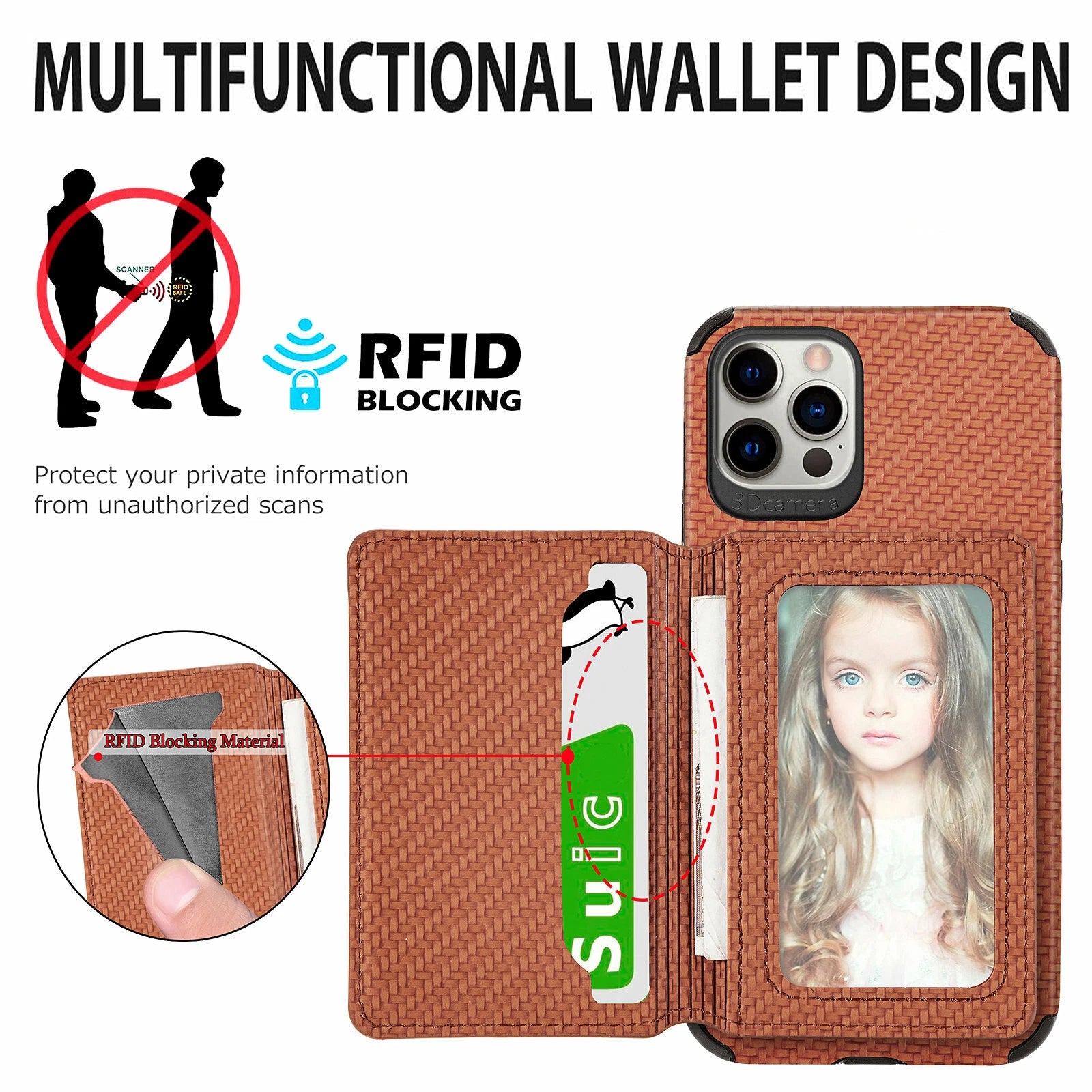 Magnetic Flip Wallet Card Holder Case For iPhone 14 15 16 17 Pro Max 13 12 11 7