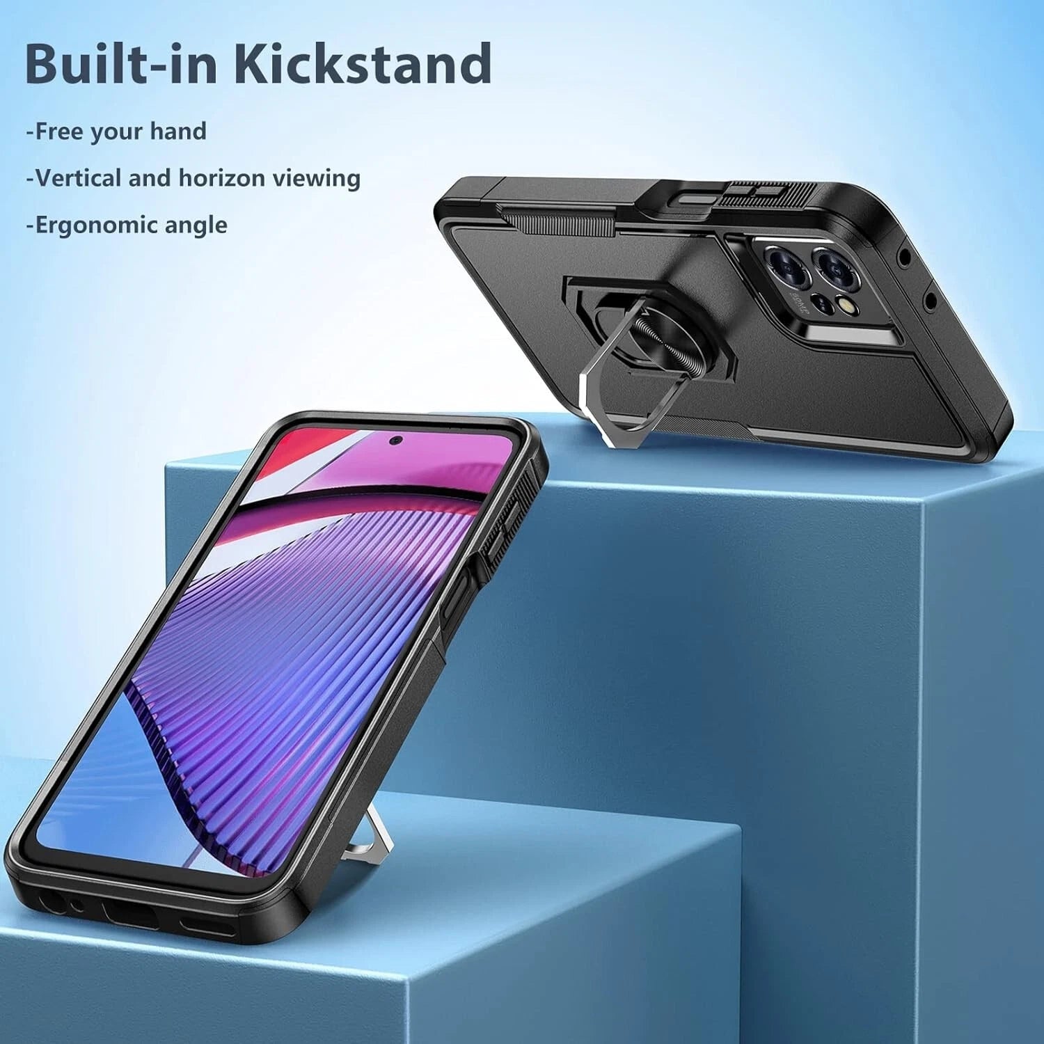 For Motorola Moto G 2025 Case /5G 2024/2023/2022 Phone Cover + Screen Protector