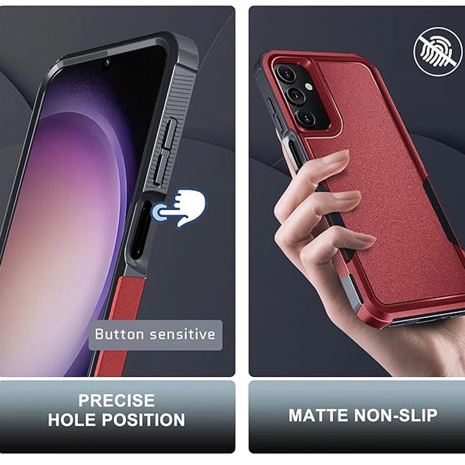 For Samsung Galaxy A16 5G A15 A14 A54 Case Phone Cover Shockproof +Screen Glass
