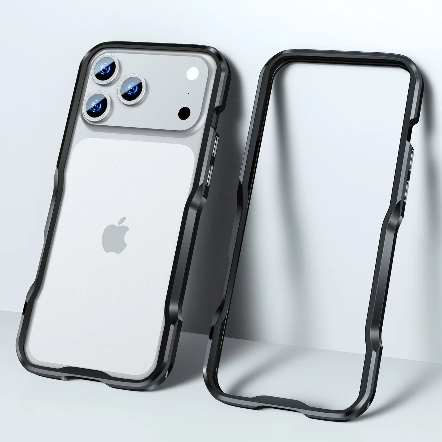 For iPhone 17 Pro Max 16e 16 15 14 13 12 Shockproof Metal Aluminum Bumper Case