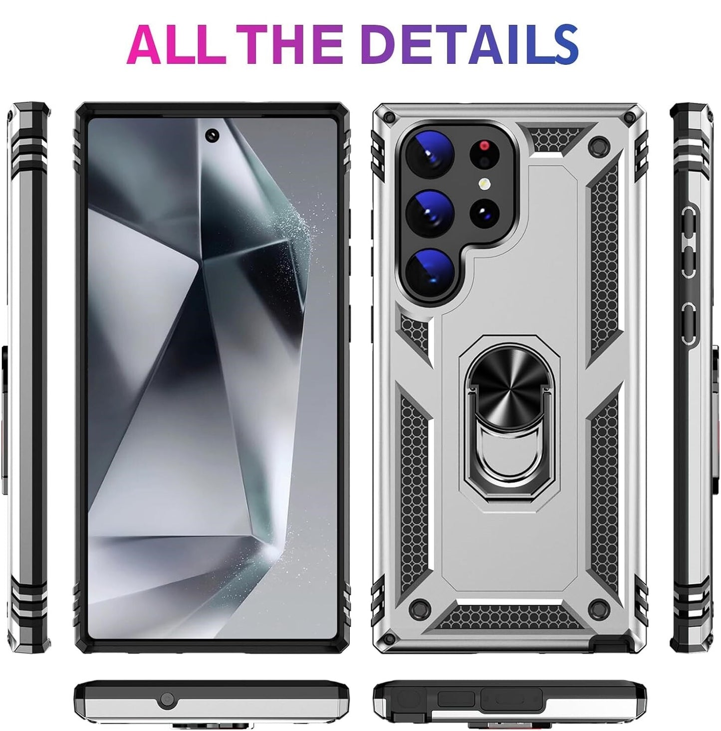 For Samsung Galaxy S25 Ultra S24 S23 FE S22 S21 S20 Case Phone Cover /W Screen