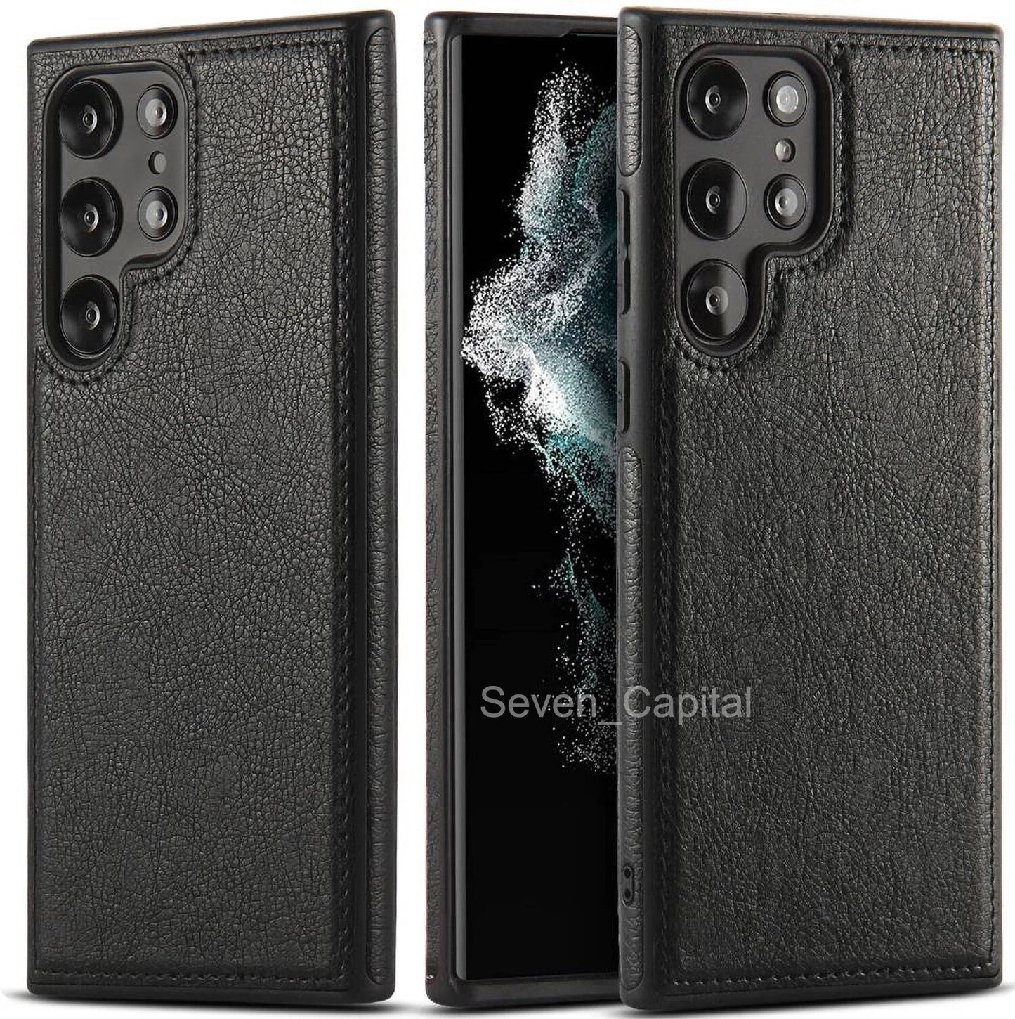 Shockproof Slim Leather Case For Samsung Galaxy S25 S24 S23 S22 Plus Ultra Cover