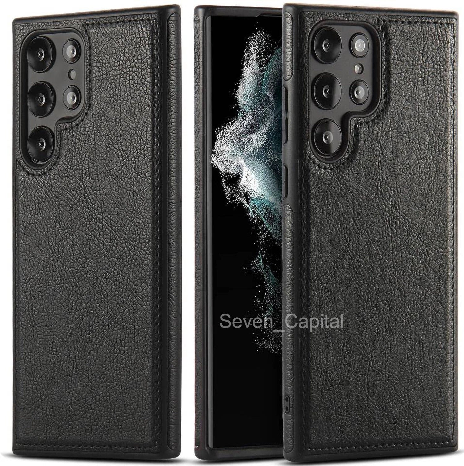 Shockproof Slim Leather Case For Samsung Galaxy S25 S24 S23 S22 Plus Ultra Cover