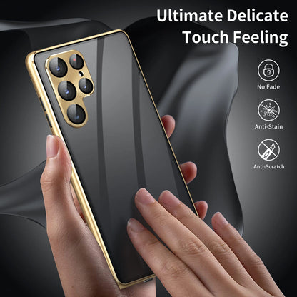 For Samsung Galaxy S25 Ultra S24+ S23 S22 S21 360�� Anti-Spy Magnetic Glass 