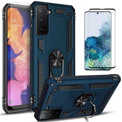 For Samsung Galaxy S21 Case /S21 Ultra/FE Phone Cover + Tempered Glass Screen