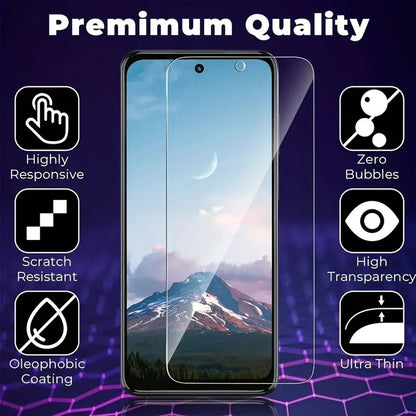 For Motorola Moto G 2025 Case Phone Camera Cover Shockproof + Tempered Glass
