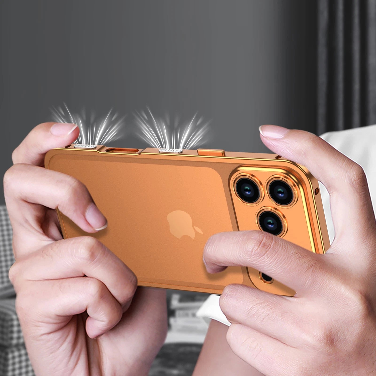 For iPhone 17 Pro Max/17 Pro/17/Air Metal Bumper Case +Camera Lens Protection