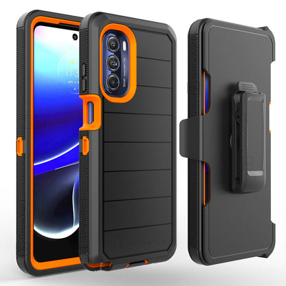 Rugged ShockProof Armor Hybrid Phone Case Cover Belt Clip Stand Screen Protector