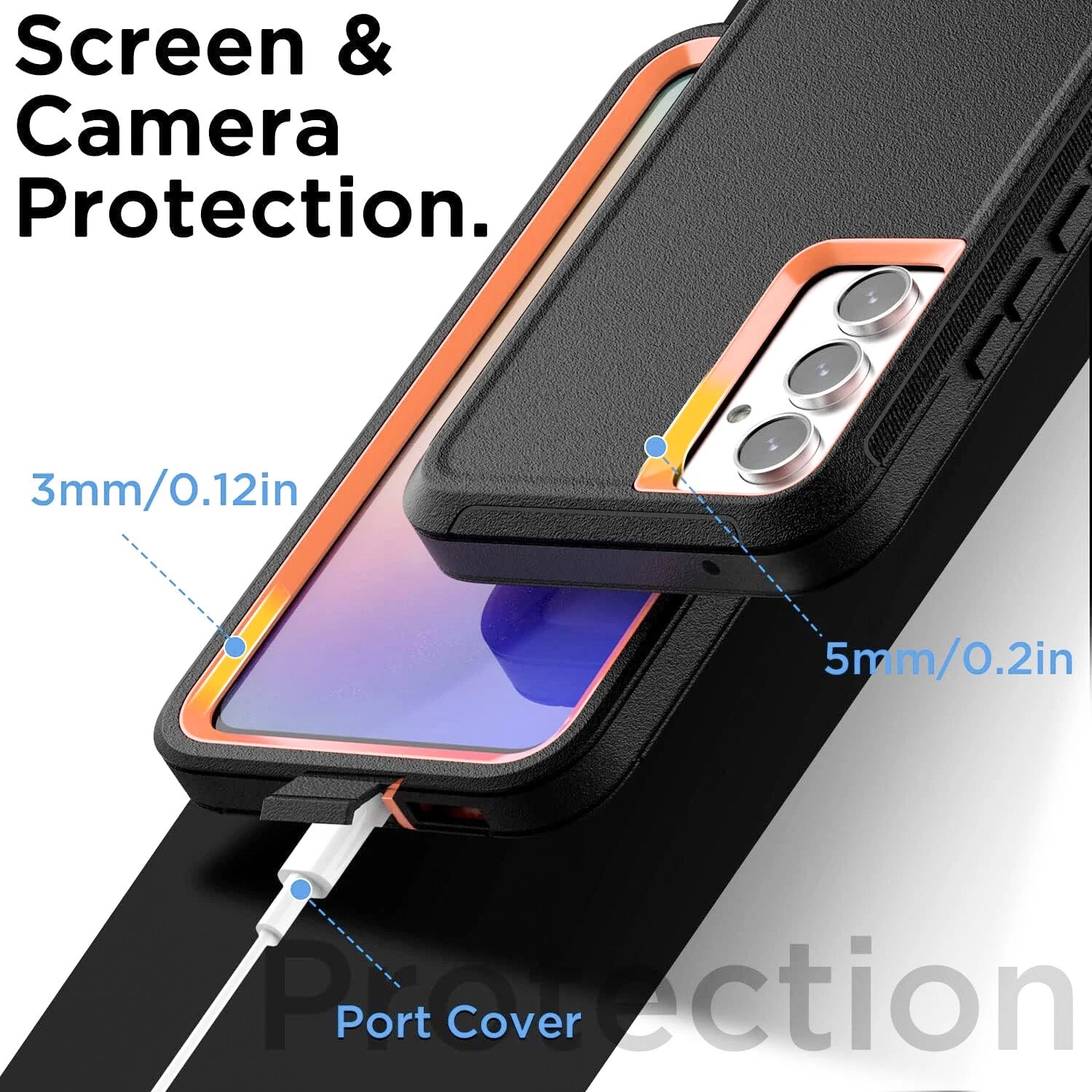 For Samsung Galaxy A17 5G Case A16 5G Phone Cover A15 A14 A03S A32 +Screen Glass