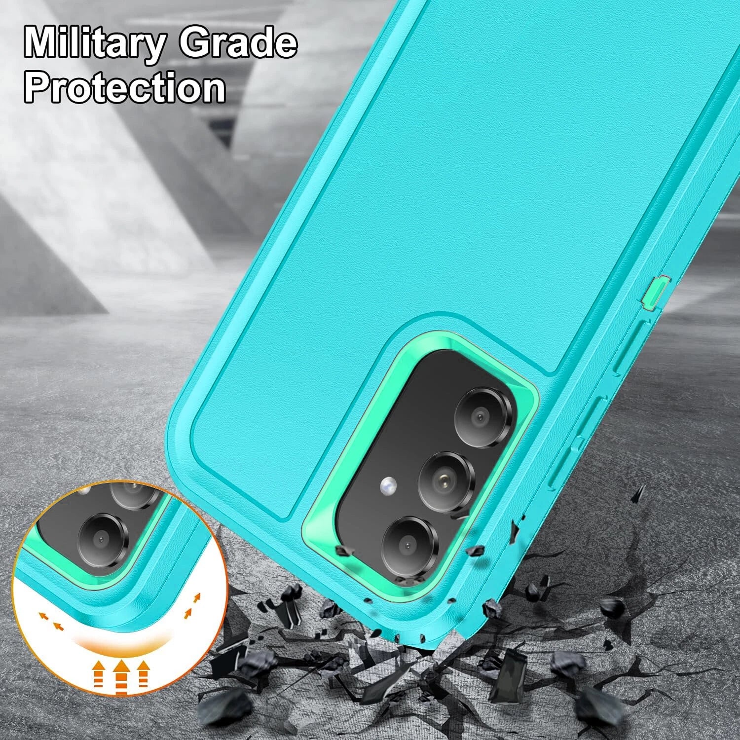 For Samsung Galaxy A17 5G Case A16 5G Phone Cover A15 A14 A03S A32 +Screen Glass