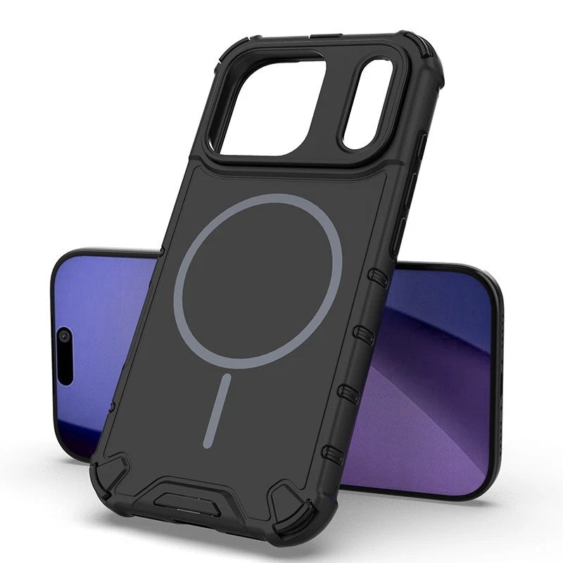For iPhone 17 Pro Max 16 15 14 13 12 Shockproof Armor Magnetic Attraction Cover