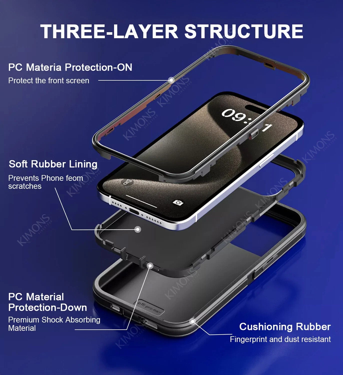 For iPhone 17 Air 16 15 Pro Max 14 13 12 11 Phone Case Heavy Duty Shockproof