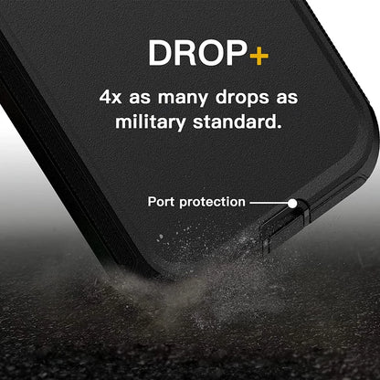 For iPhone 16e 15 14 13 12 Plus 11 Pro Max Shockproof Heavy Duty Case Belt Clip