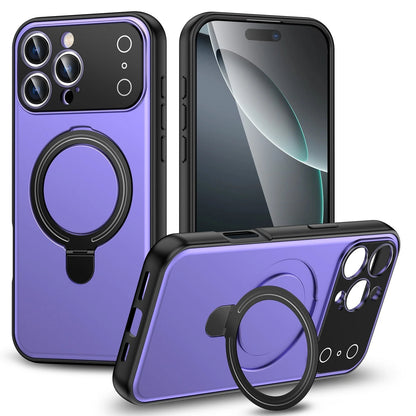 iPhone 17 Pro Max Shockproof MagSafe Case with 360�� Ring Stand - Heavy Duty Protection for iPhone 16/15/14/13 Se
