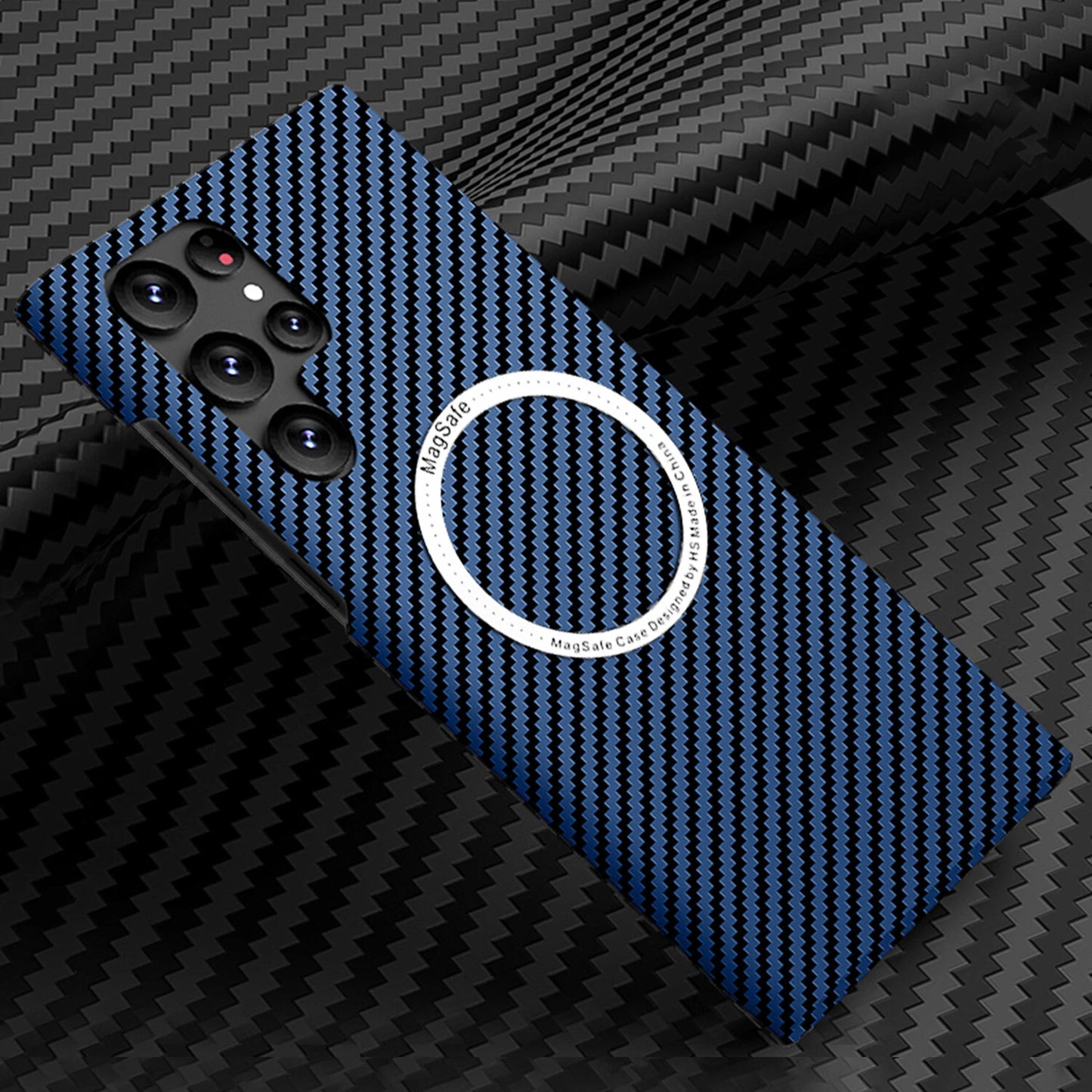 For Samsung Galaxy S25 Ultra S24 S23S22 MagSafe Case Magnetic Carbon Fiber Cover