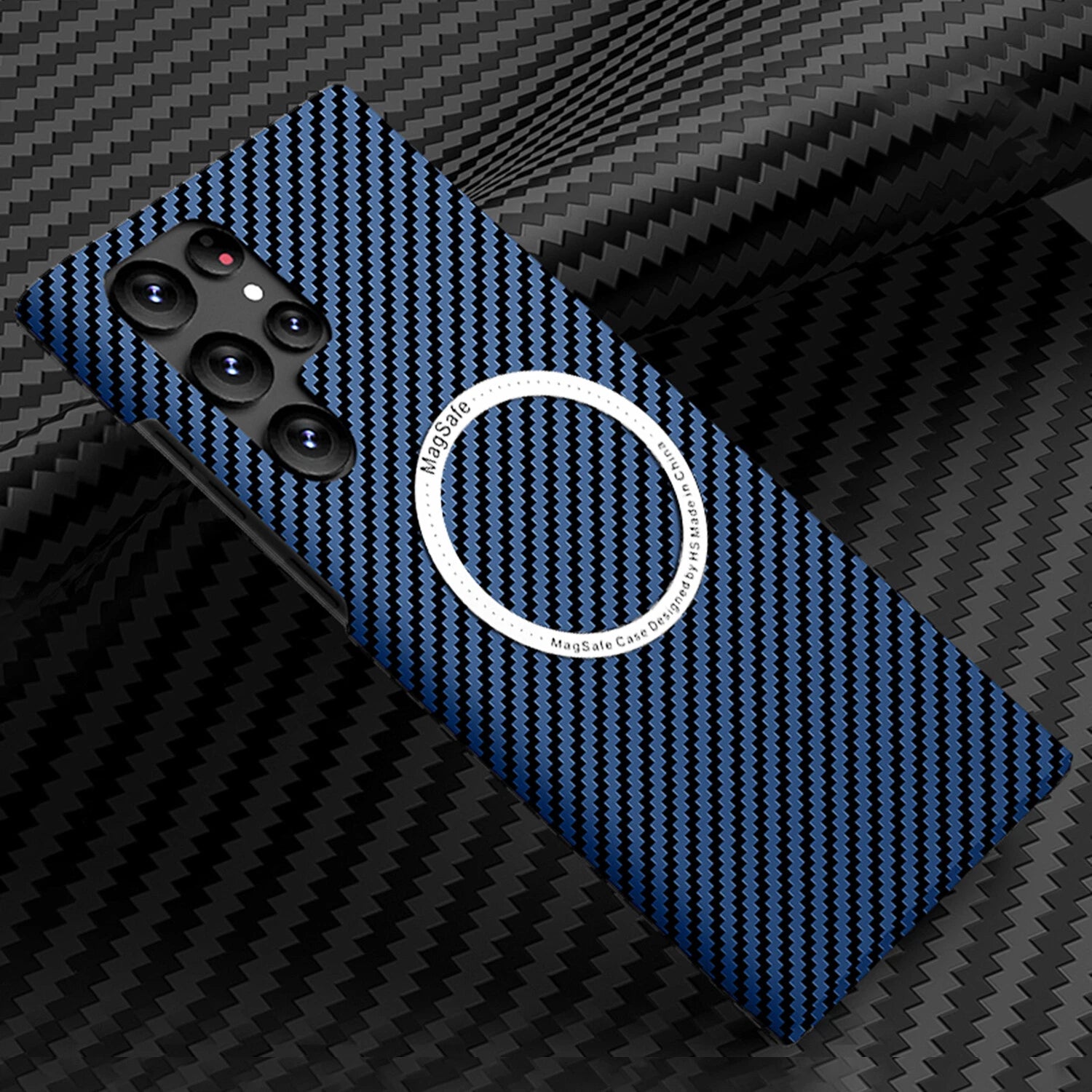For Samsung Galaxy S25 Ultra S24 S23S22 MagSafe Case Magnetic Carbon Fiber Cover