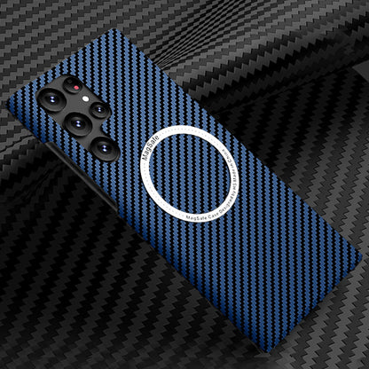For Samsung Galaxy S25 Ultra S24 S23S22 MagSafe Case Magnetic Carbon Fiber Cover