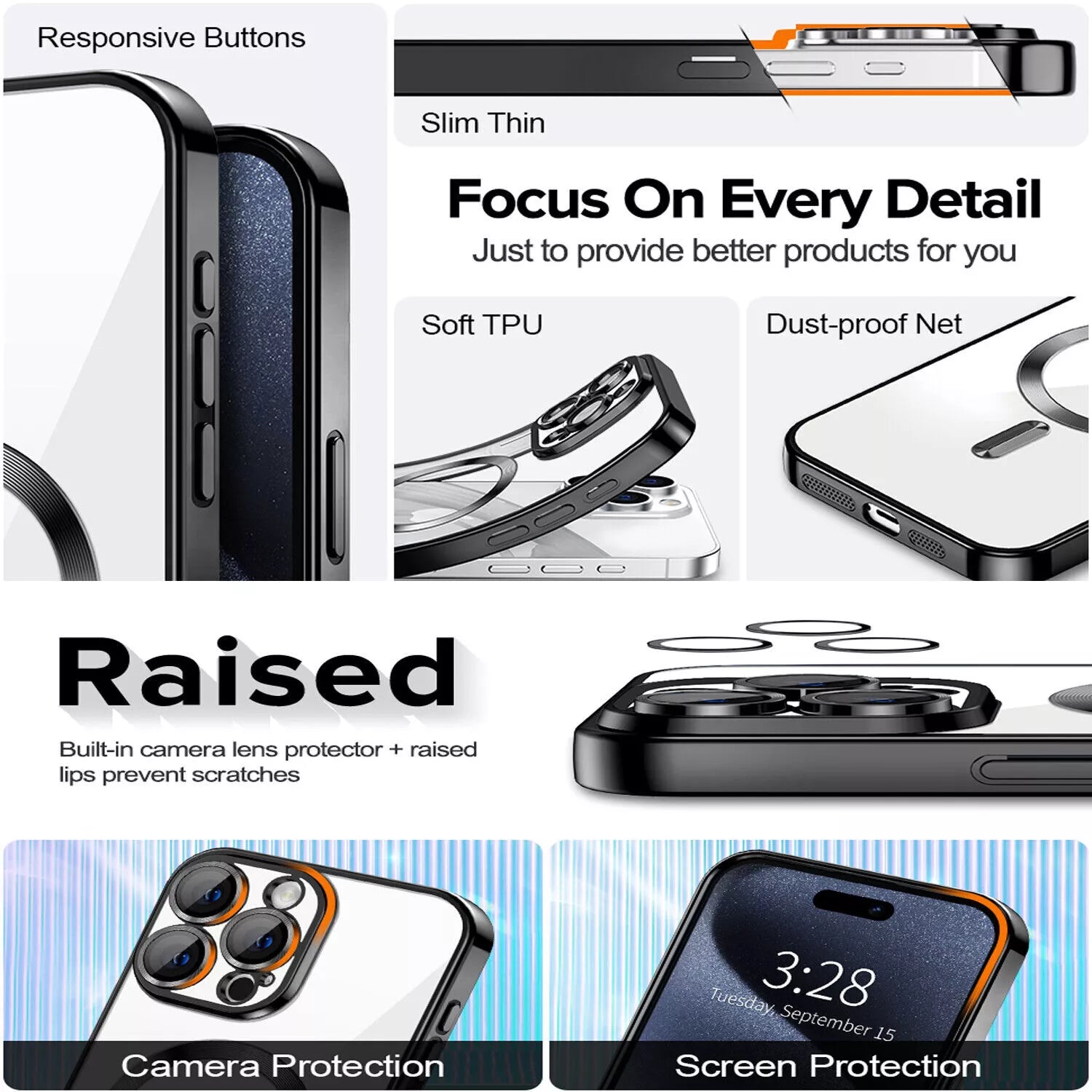 Shockproof Mag Safe Case For iPhone 17 Air 16 15 14 Pro Max 13 12 11 Camera Lens