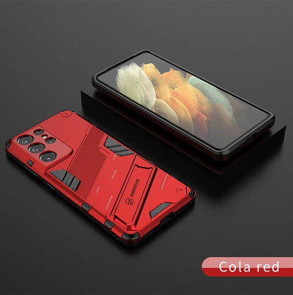 Shockproof Rubber Stand Hybrid Case Cover for Samsung S23 FE S25/S22+/S24 Ultra