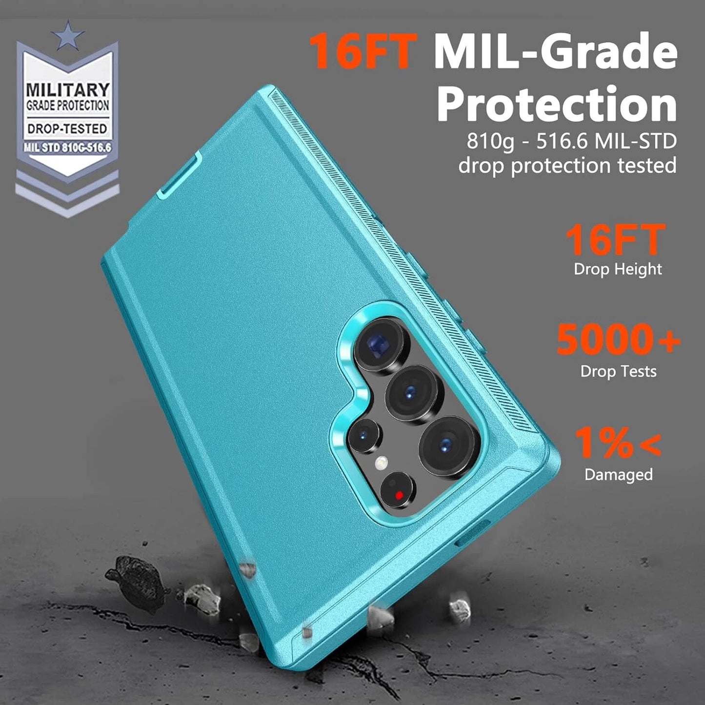 For Samsung Galaxy S25 Ultra S24 S23 S22 S20 FE Case Phone Cover + Screen Glass