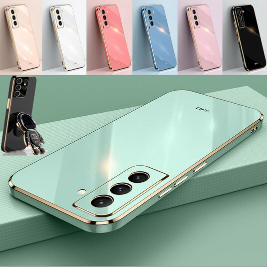 For Samsung S25 Ultra S24 S23 S22 S21 Plating Shockproof Case Ultra Thin Cover