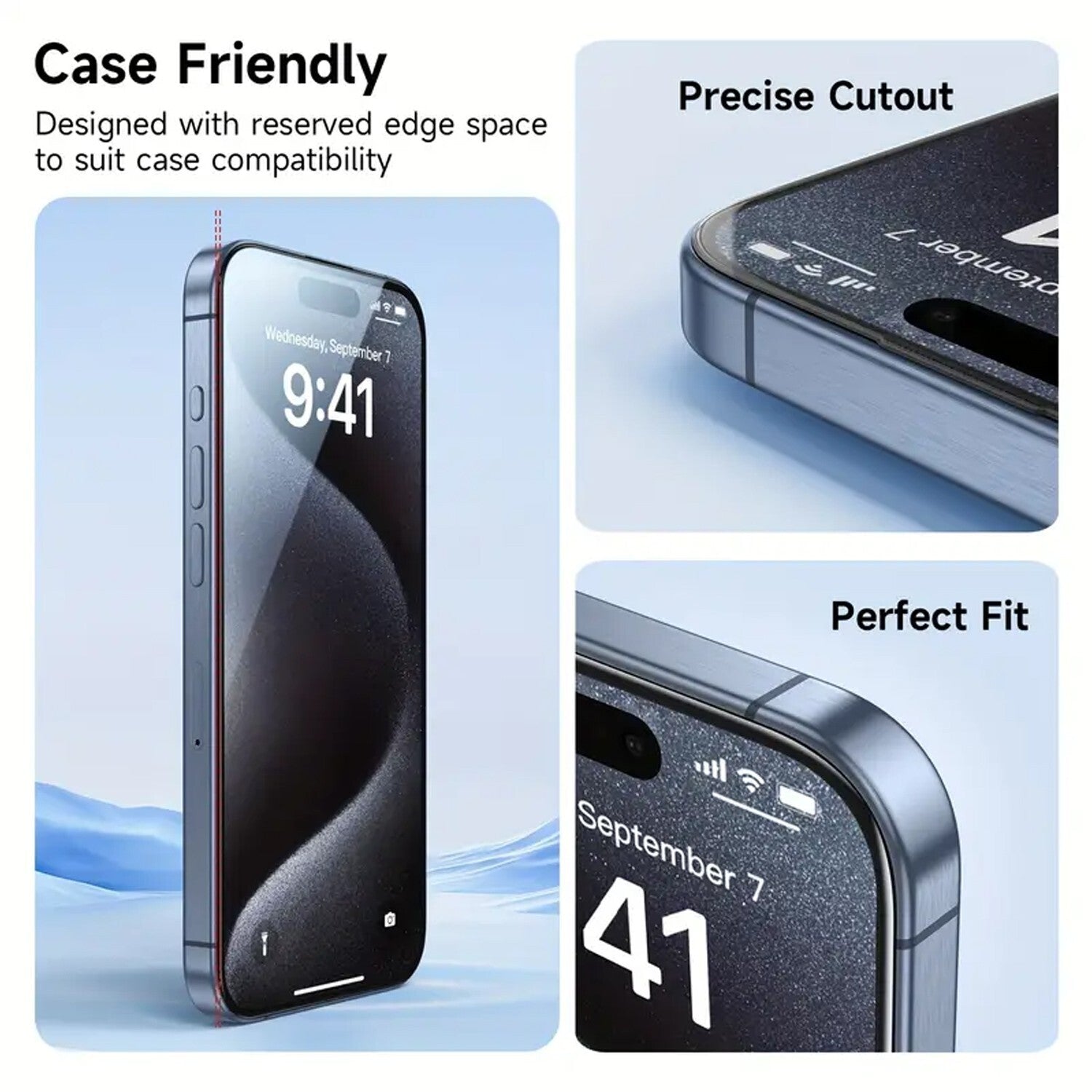 For iPhone 17 Pro Max 16 15 14 13 11 Case Air Phone Protect Cover + Glass Screen
