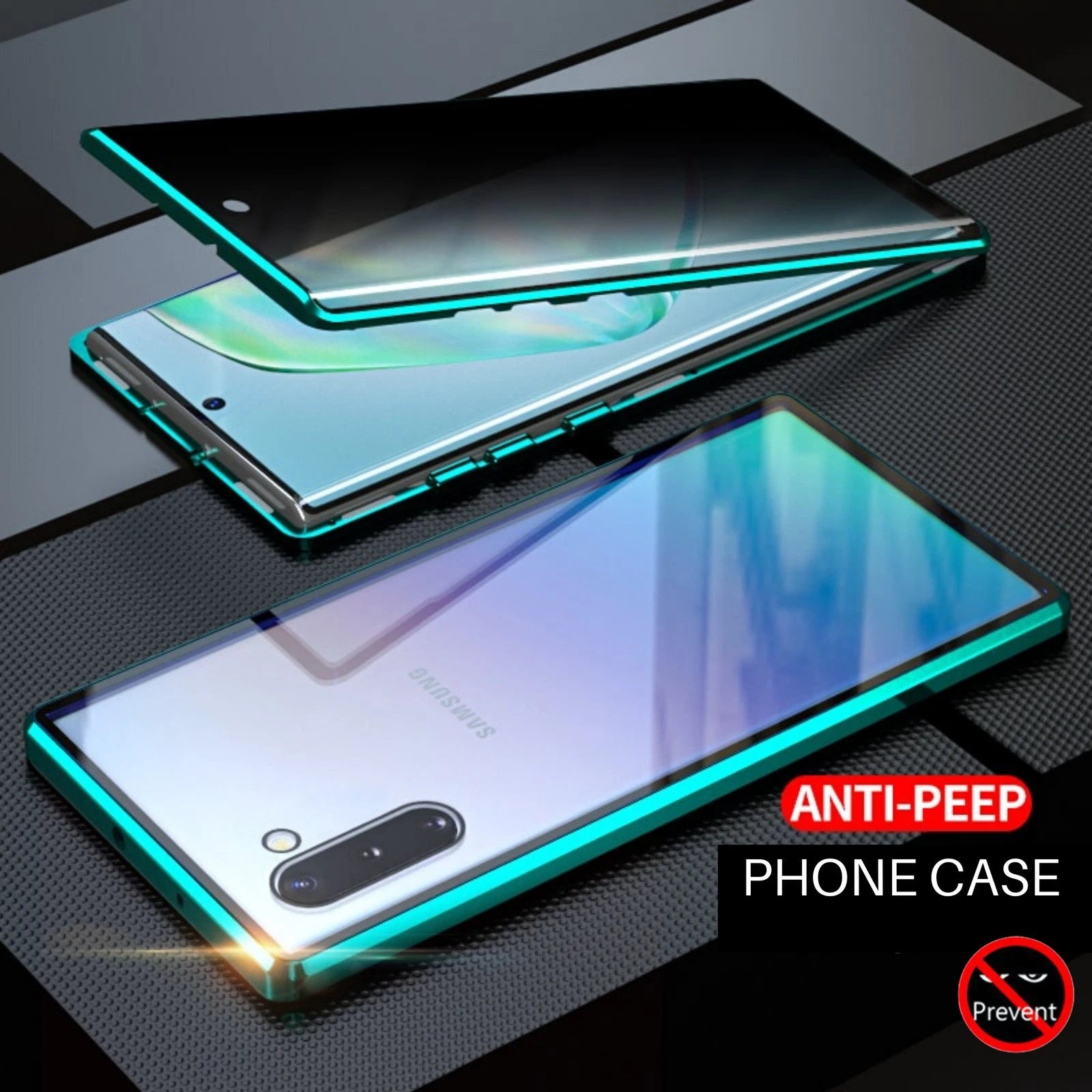 For Samsung Galaxy S25 Ultra S24+ S23 S22 S21 360�� Anti-Spy Magnetic Glass 