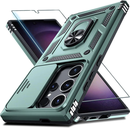 For Samsung Galaxy S25 Ultra Case S25 Plus Phone Cover + Tempered Glass Screen