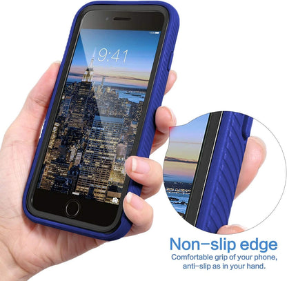 For iPhone SE Case /8/7 Plus/6S Phone Cover Shockproof Heavy Duty + Screen Glass
