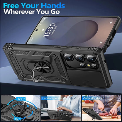 For Samsung Galaxy S25 Ultra Case S25 Plus Phone Cover + Tempered Glass Screen