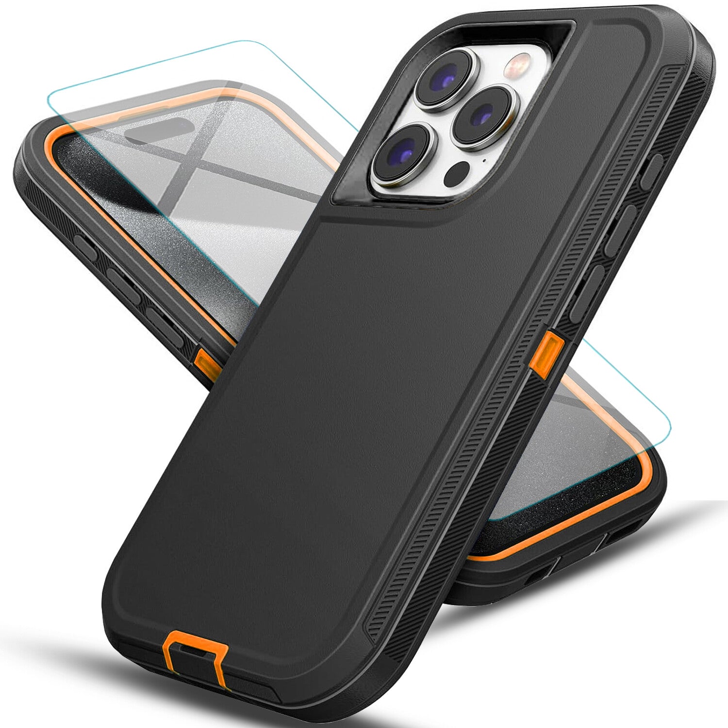 For iPhone 13 Case /13 Pro Max/Mini/Pro/ Phone Cover Shockproof + Tempered Glass