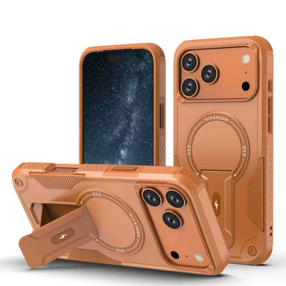 For iPhone 17 16 Pro Max 15 14 13 12 11 Heavy Duty Rugged Magnetic Case + Stand