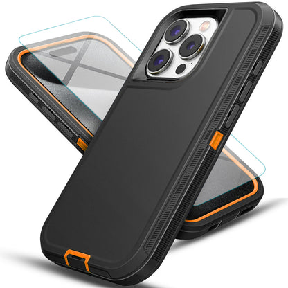 For iPhone 13 Case /13 Pro Max/Mini/Pro/ Phone Cover Shockproof + Tempered Glass