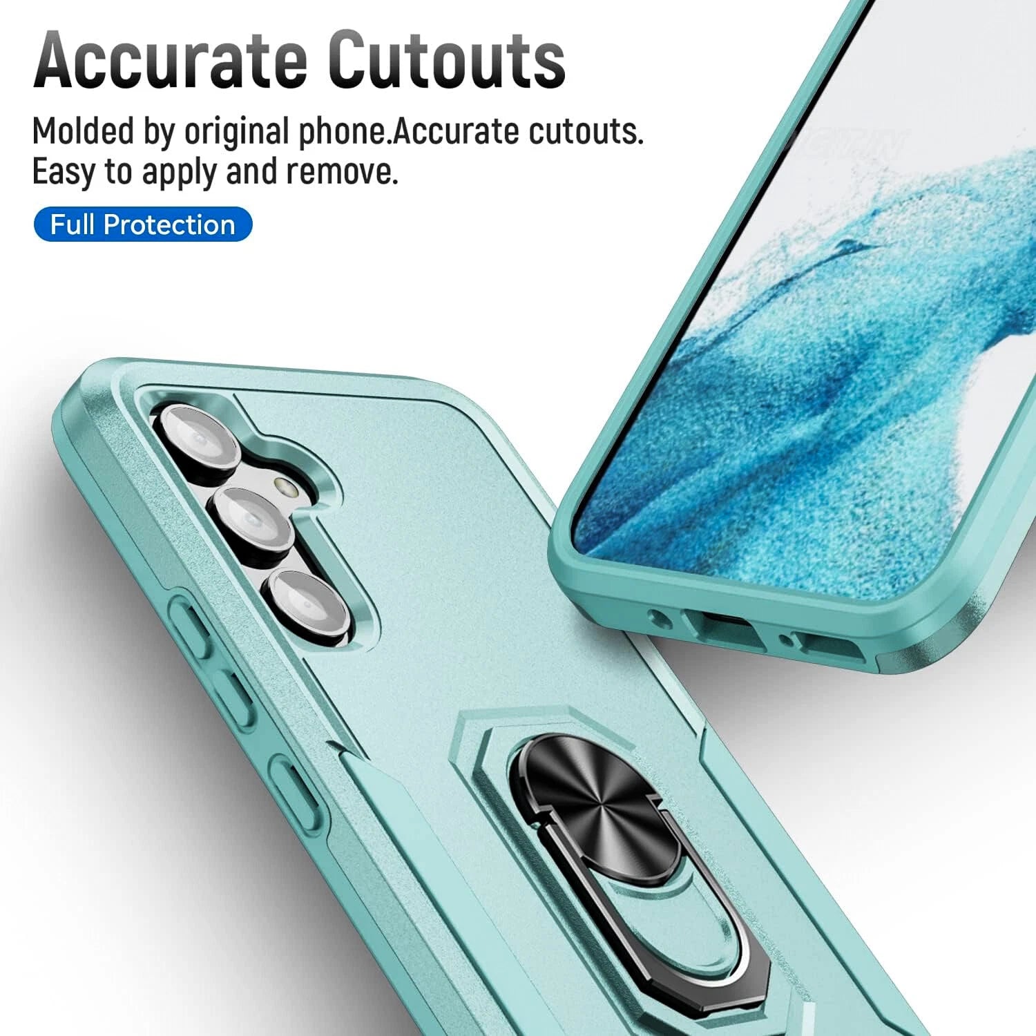 For Samsung Galaxy A16 A15 5G A14 A54 A03S A13 A32 A33 Case Phone Cover + Glass