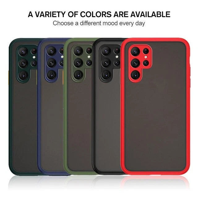 Matte Case Camera Cover For Samsung Galaxy S24 S23 S22 S21 S20 S10 A54 A14 A13
