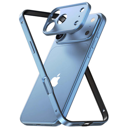 For iPhone 17 Pro Max Air 16 15 14 13 Metal Slim Bumper Case W/ Lens Protector