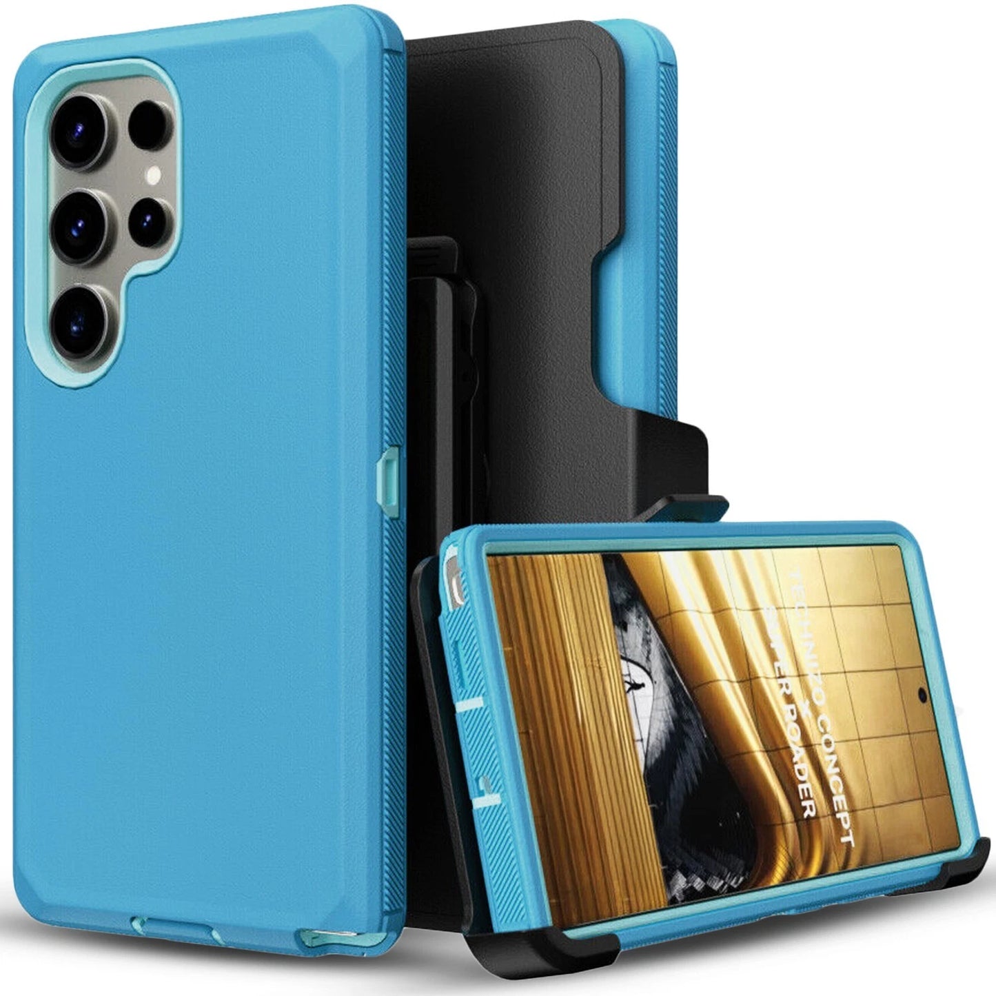 For Samsung Galaxy S24 Ultra Case S24/S24 Fe Cover Fit Otterbox Defender+ Screen