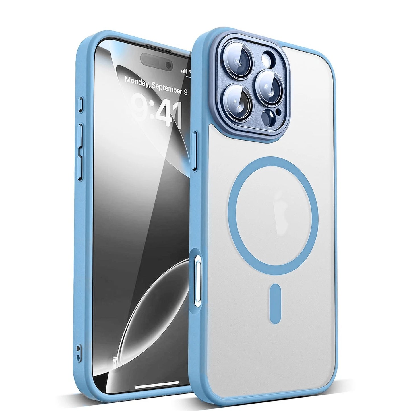 Shockproof iPhone Case with Sliding Lens Cover for iPhone 16 15 14 Pro Max - Includes 2 Screen Protectors