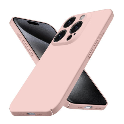 Ultra-Thin Matte Hard Phone Case for iPhone 16 15 14 17 Pro Max - Slim Anti-Fingerprint Minimalist Cover