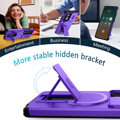For Samsung Galaxy S25FE S24 S25 Ultra Shockproof Mag Safe Stand Slide Lens Case