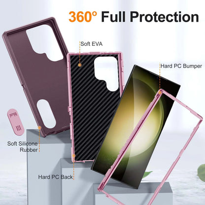 For Samsung S25 Ultra S23/S22+ S24 Case Hybrid Shockproof Hard Back Phone Cover